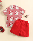 Christmas Shirt, Bow Tie & Shorts Set