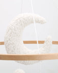- Sheep & Bouclé Clouds Cot Mobile - Cream & Beige AE