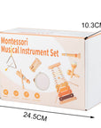 - Toddlers Early Education Wooden Musical Instrument Set Baby Stork Musical Toy