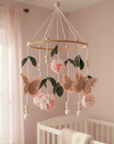 - Butterfly & Floral Baby Mobile | Pink Butterfly Nursery Mobile Baby Stork