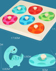 - Wooden 3D Dinosaur Egg Multi-Layer Puzzle Toddler Colour Sorting Game Baby Stork Puzzles