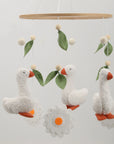 - Goose Baby Mobile | Handmade Duck & Daisy Nursery Mobile Baby Stork