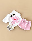 - Good Vibes Flower 2 Piece Set – Cotton Tee & Shorts Baby Stork