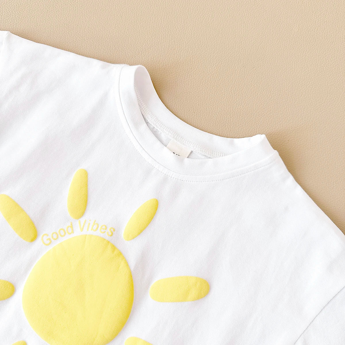 - Good Vibes Sunshine 2 Piece Set – Cotton Tee &amp; Shorts Baby Stork