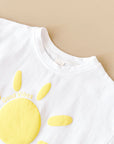 - Good Vibes Sunshine 2 Piece Set – Cotton Tee & Shorts Baby Stork