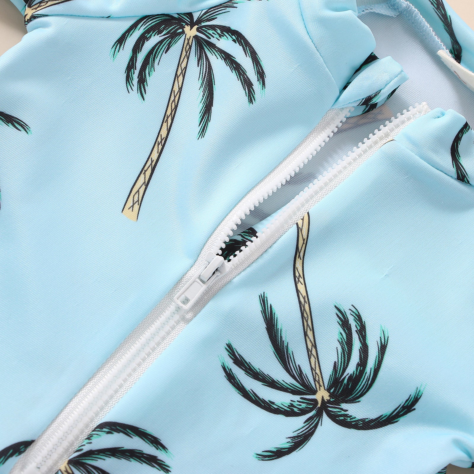 - Tropical Palm Zip Swimsuit Baby Stork