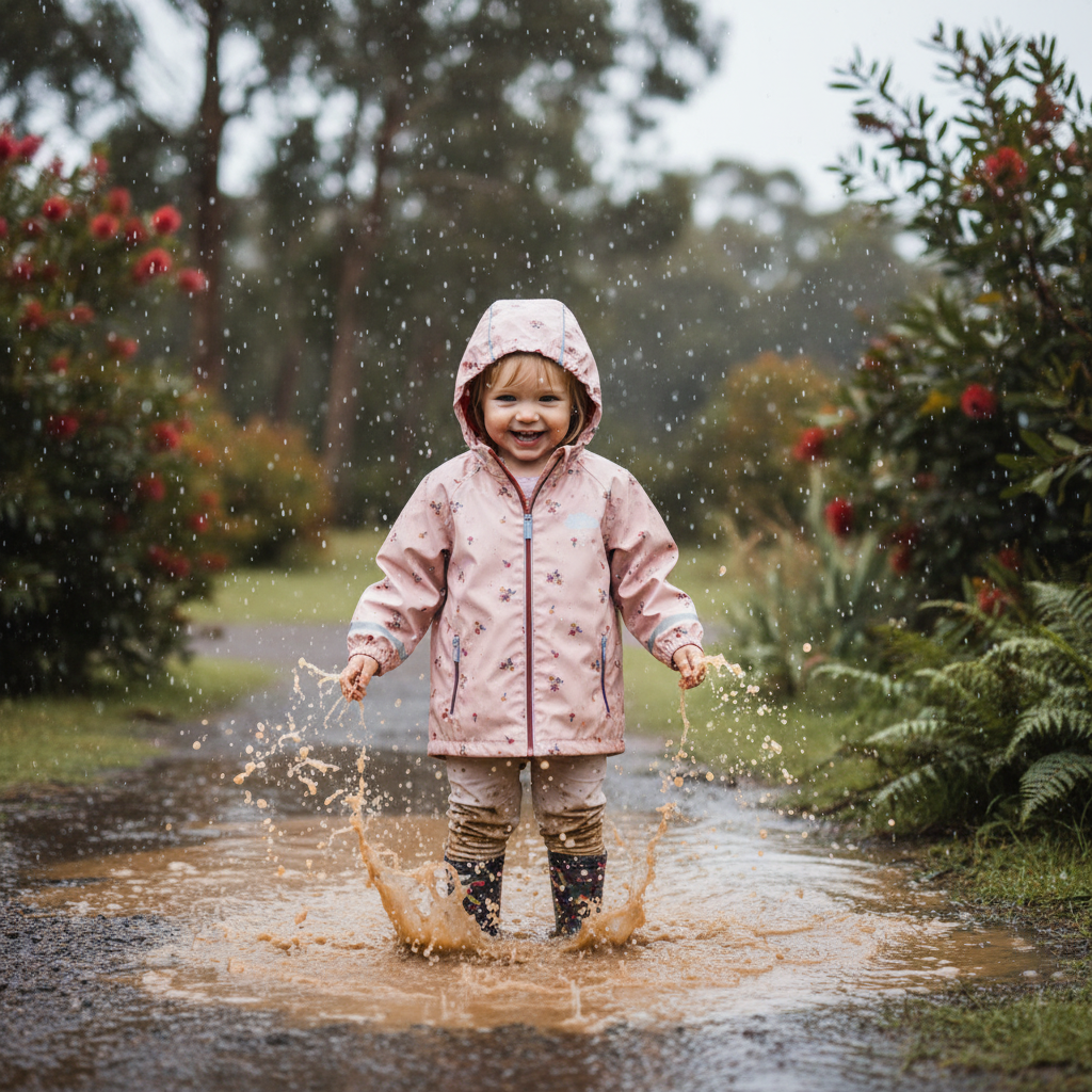 - Waterproof Fleece Lined Hooded Jacket Baby Stork