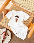 - Ice Cream 2 Piece Set – Cotton Tee & Shorts Baby Stork