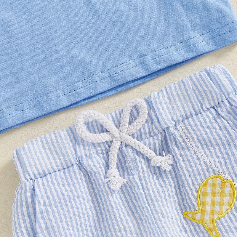 - Gone Fishing T-Shirt & Shorts Set Baby Stork