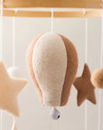 - Skyward Dreams Hot Air Balloon Mobile - Tan Baby Stork Baby Mobile
