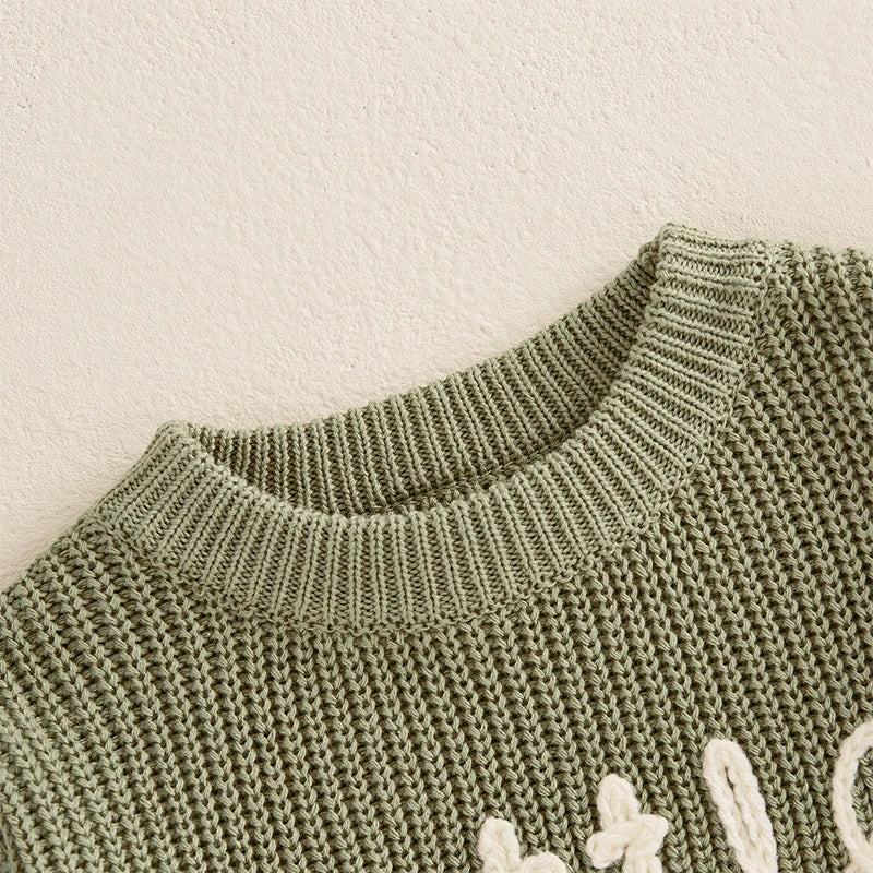 - Little Dude Knit Sweater Baby Stork