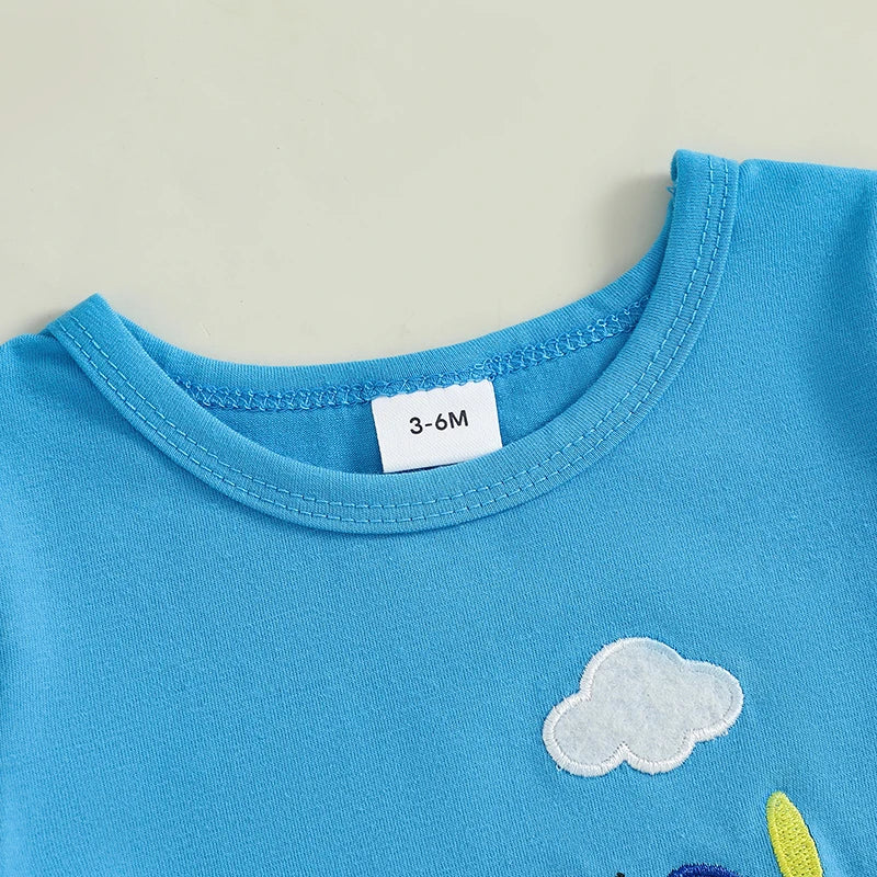 - Airplane Adventure 2-Piece Baby Set – T-Shirt & Shorts Baby Stork