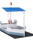 - Kids Boat Sandpit with Canopy & Flag | Outdoor Wooden Playset Keezi Baby & Kids > Baby & Kid's Toys > Outdoor Play Equipment
