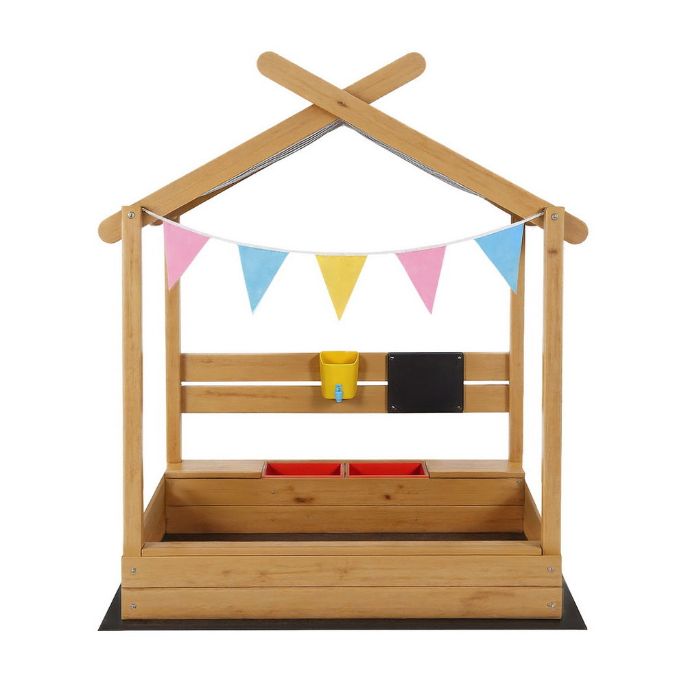 - Wooden Sandpit Play Set with Canopy &amp; Accessories Keezi Kids Baby &amp; Kids &gt; Baby &amp; Kid&#39;s Toys &gt; Outdoor Play Equipment