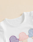 - Ice Cream Appliqué Shorts Set Baby Stork