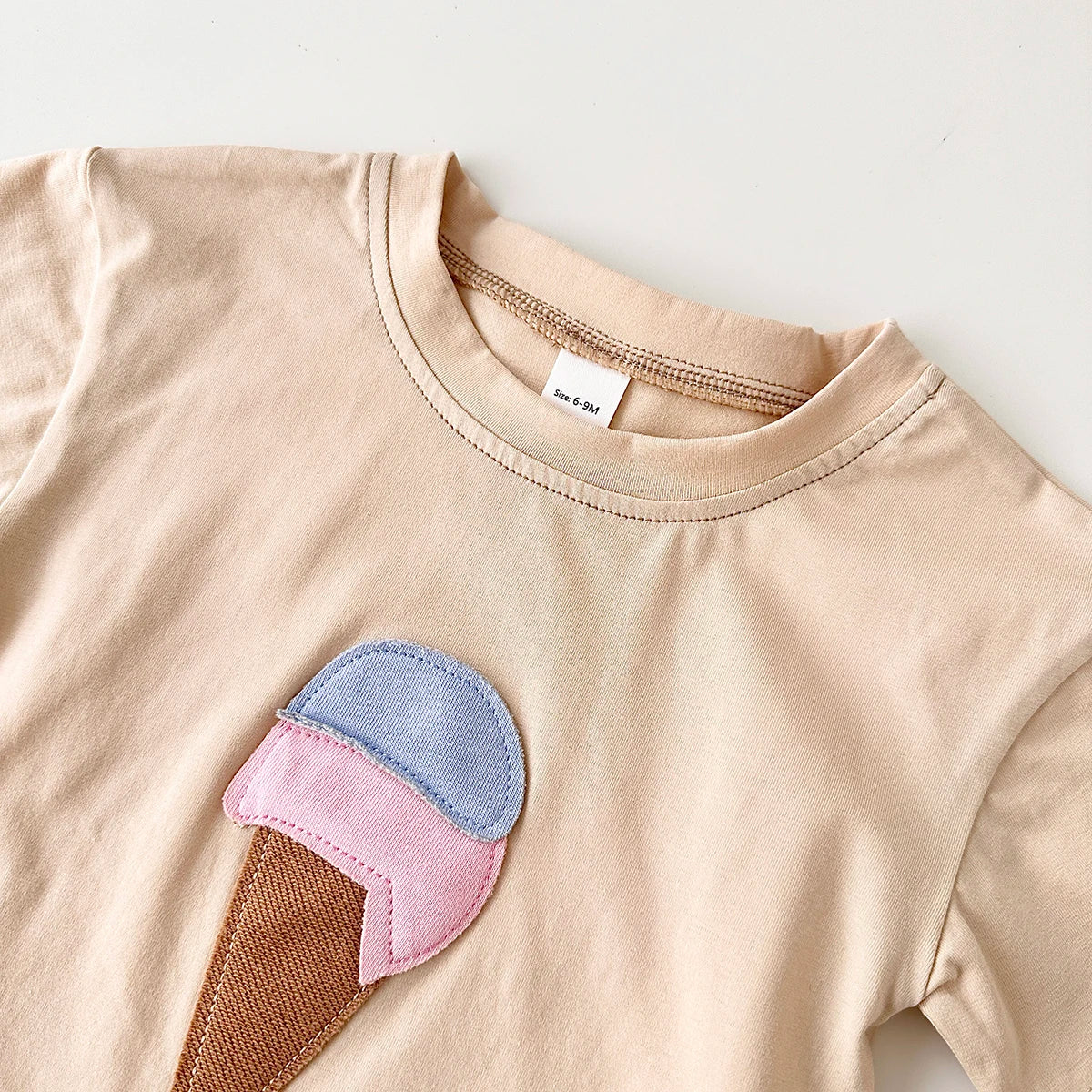 - Ice Cream 2 Piece Set – Cotton Tee &amp; Shorts Baby Stork