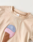 - Ice Cream 2 Piece Set – Cotton Tee & Shorts Baby Stork