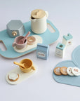 - Baby Wooden Coffee & Afternoon Tea Set Toy | 18pcs Set Baby Stork Baby Toys & Activity Equipment
