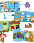- Activity Story Book Handmade Montessori Felt - Boys Busy Book Baby Stork Books