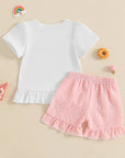 - Ice Cream Appliqué Shorts Set Baby Stork