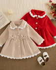- Baby Girls Bow Winter Coat Baby Stork