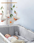 - Goose Baby Mobile | Handmade Duck & Daisy Nursery Mobile Baby Stork