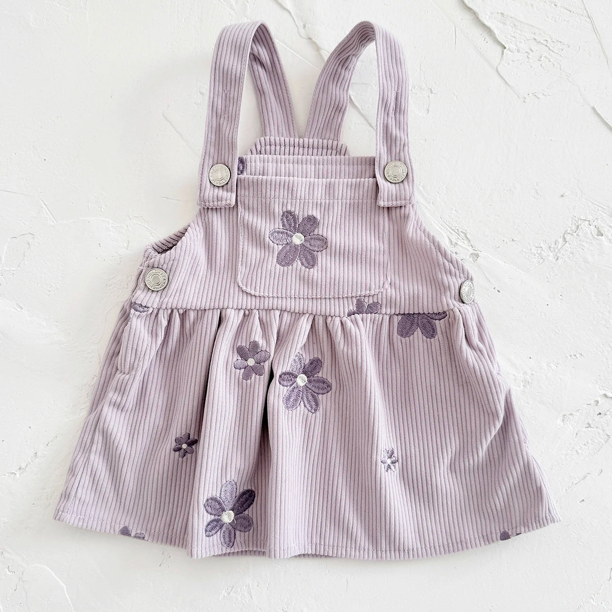 Floral Corduroy Baby &amp; Toddler Pinafore Dress
