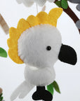 - Australian Animal Baby Mobile – Koala, Kangaroo, Platypus & Cockatoo | Felt Nursery Mobile with Natural Leaves & Wooden Beads Baby Stork Baby Mobile