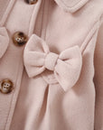 - Blush Bow Toddler Coat Baby Stork