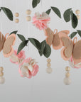 - Butterfly & Floral Baby Mobile | Pink Butterfly Nursery Mobile Baby Stork