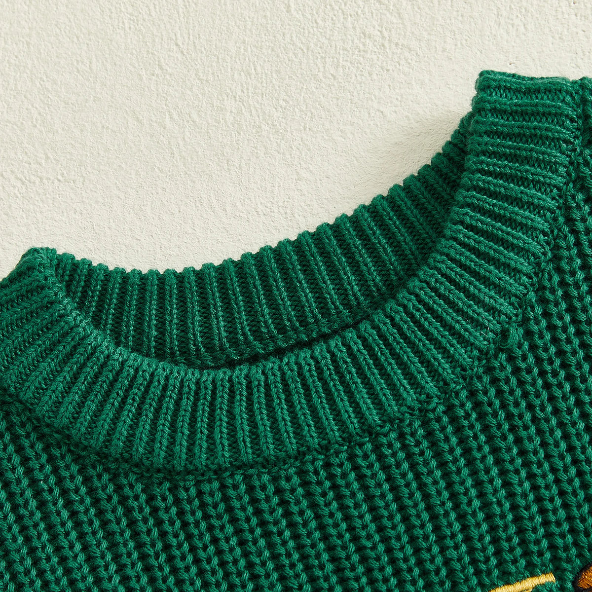 Two Birthday Lion Knit Jumper | Green