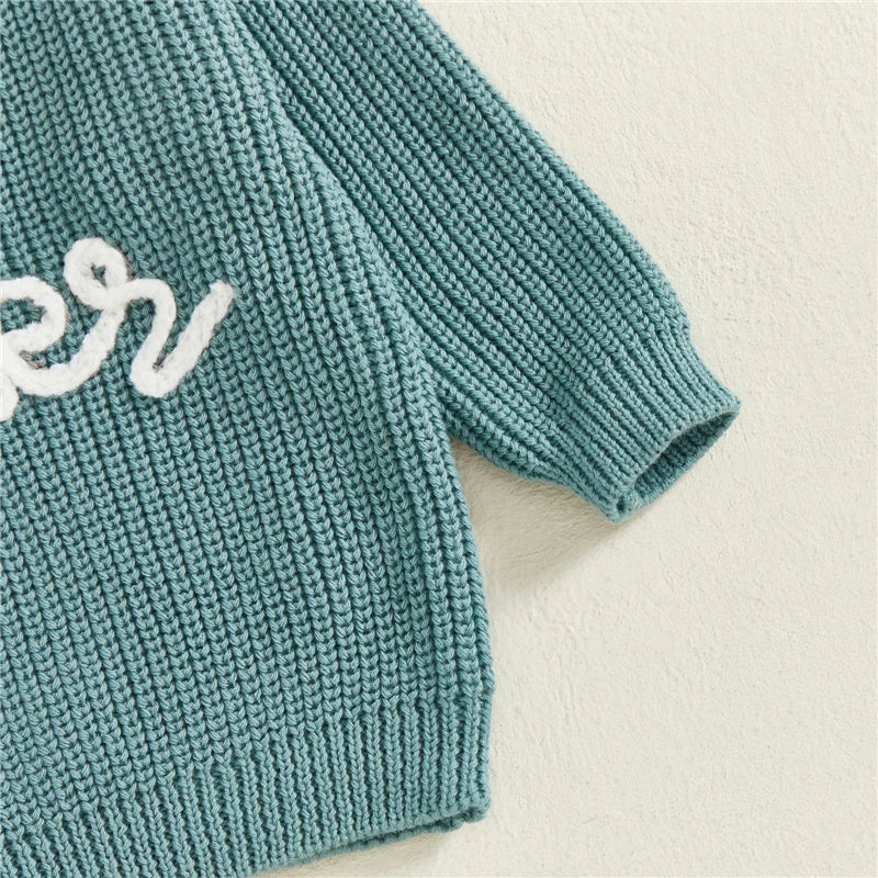 - Big Brother Embroidered Knit Sweater Baby Stork