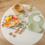 - Eco-Friendly Dinosaur Bamboo Baby Feeding Set - 7pcs | Non-Slip Suction Cups & Teether Baby Stork Nursing & Feeding