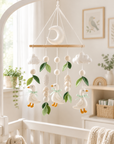 - Goose & Leaves Felt Cot Mobile - Green & Cream AE