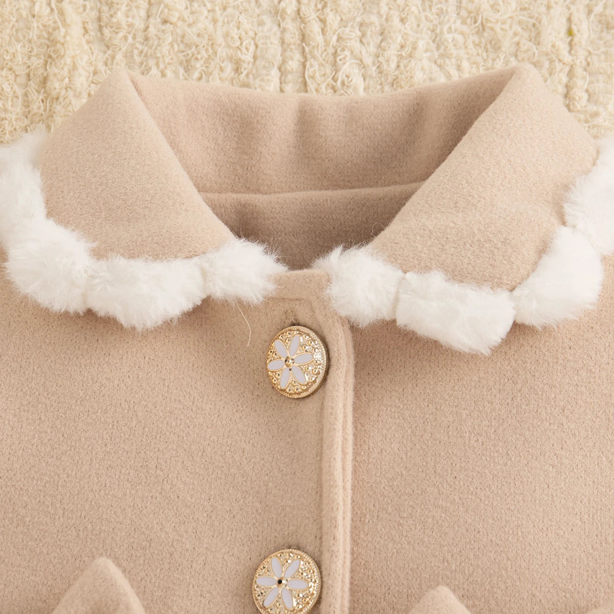- Baby Girls Bow Winter Coat Baby Stork