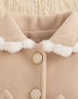 - Baby Girls Bow Winter Coat Baby Stork