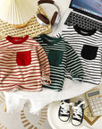 - Classic Stripe Long Sleeve Tee – 3 Colours Baby Stork