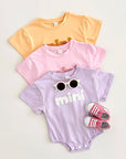 - Mini Textured Baby Romper – Soft Cotton Blend Bodysuit Baby Stork