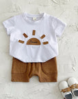 - Summer Sun 2-Piece Set – Baby T-Shirt & Shorts Baby Stork