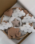 - Elephant Baby Mobile | Neutral Nursery Mobile with Clouds, Moon & Stars Baby Stork