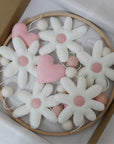 - Daisy & Hearts Felt Cot Mobile - Pink & Cream AE