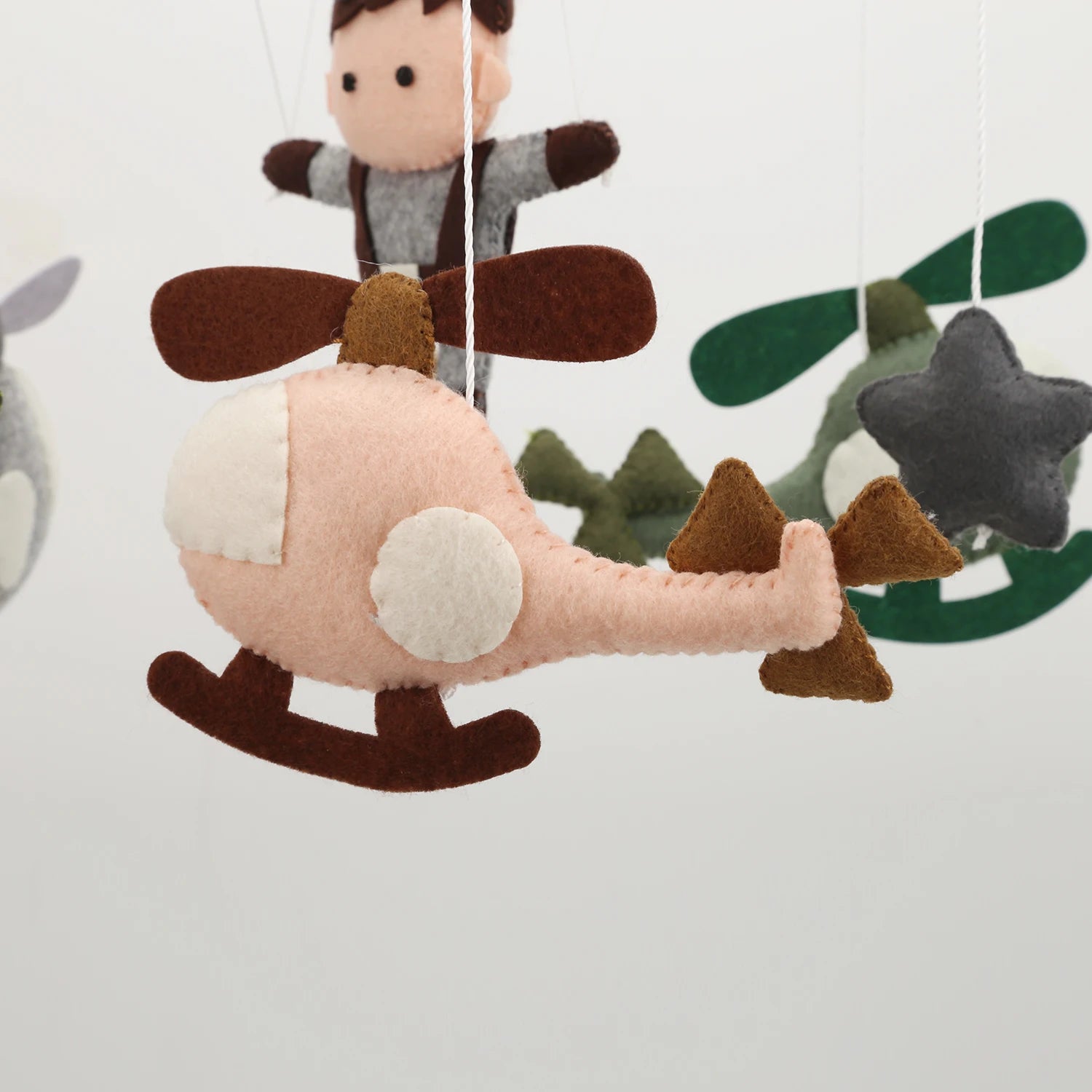 Aviator Baby Mobile | Pilot, Airplane &amp; Helicopter Nursery Mobile