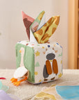 - Montessori Sensory Magic Tissue Box Toy – Soft Fabric Crinkle Tissue Sensory Set for Babies & Toddlers Baby Stork Gifting