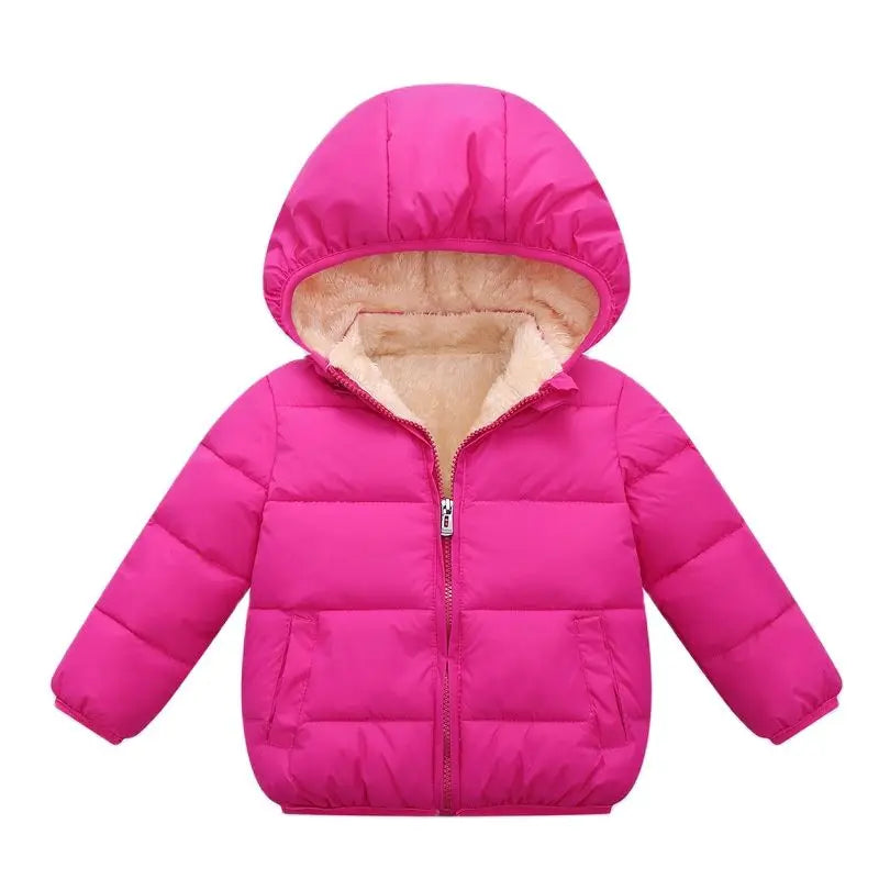 Fuchsia - Winter Thick Hooded Jacket Baby Stork