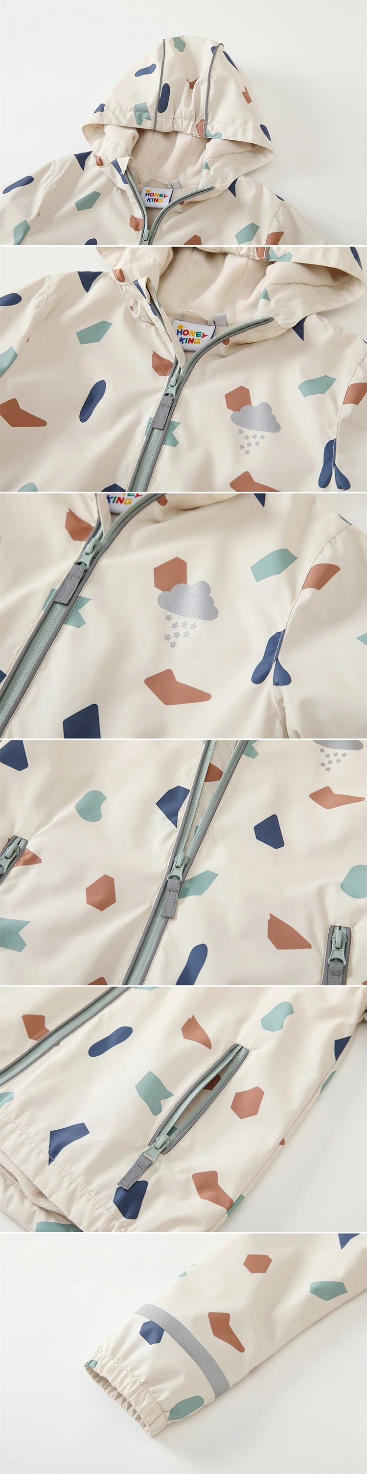 - Waterproof Fleece Lined Hooded Jacket Baby Stork