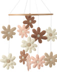 - Handmade Daisy Nursery Mobile | Floral Baby Mobile Baby Stork Baby Mobile