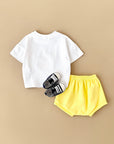 - Good Vibes Sunshine 2 Piece Set – Cotton Tee & Shorts Baby Stork