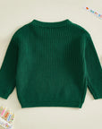 Two Birthday Lion Knit Jumper | Green