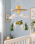 - Golf & Clouds Felt Cot Mobile - Green & White AE