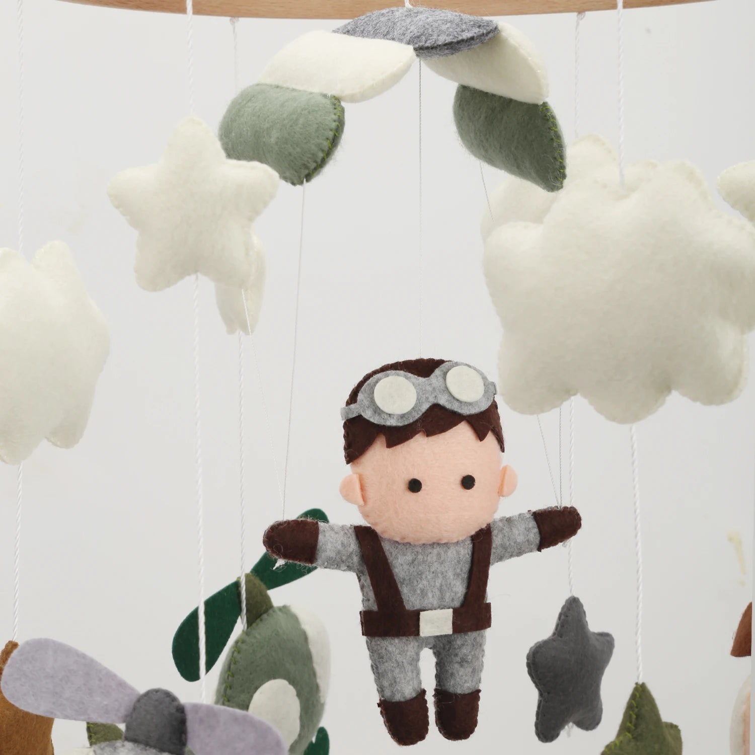 Aviator Baby Mobile | Pilot, Airplane &amp; Helicopter Nursery Mobile